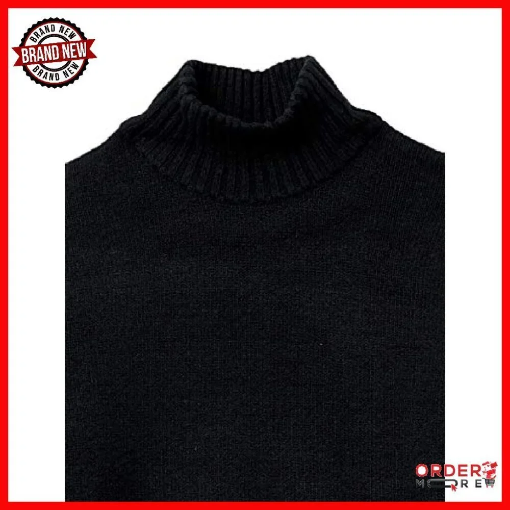 Men's Soft Touch Turtleneck Sweater, Regular Fit, Cotton Blend